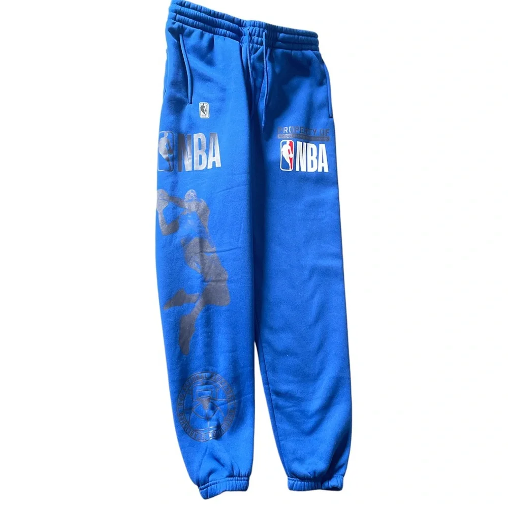 NBA Men's Jogger Basketball Pant Comfort Fit Sweatpants, Blue Size Medium - Picture 2 of 10